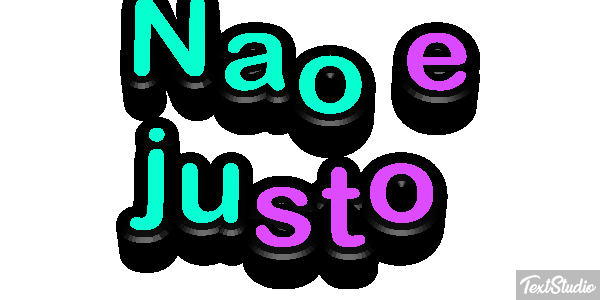 Não é justo Efeito do texto