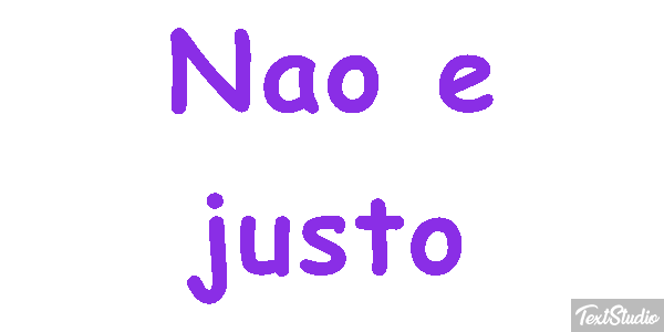 Não é justo Efeito do texto