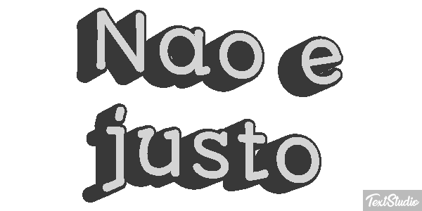 Não é justo Efeito do texto