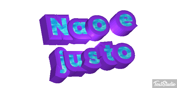 Não é justo Efeito do texto