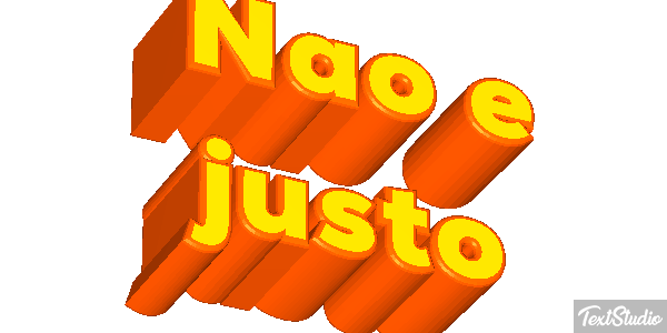 Não é justo Efeito do texto