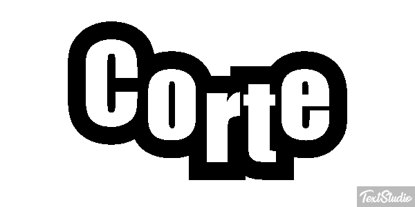 Corte Efeito do texto