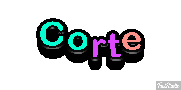 Corte Efeito do texto