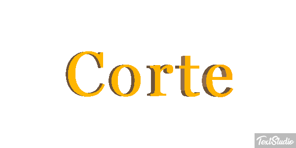 Corte Efeito do texto