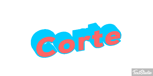 Corte Efeito do texto