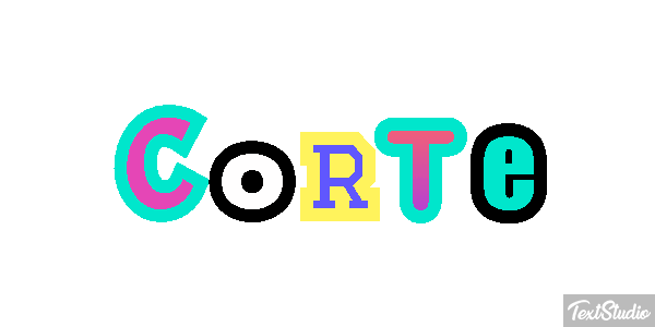 Corte Efeito do texto