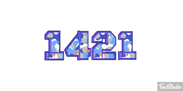 1421 Tekst effect