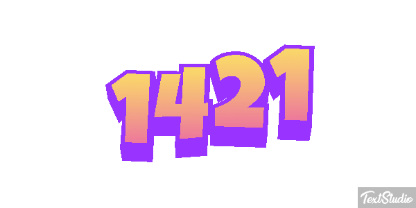 1421 Tekst effect