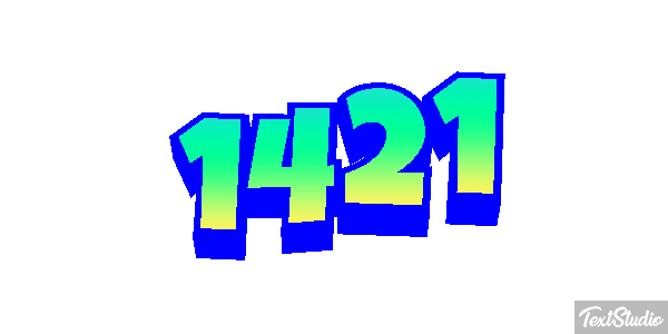 1421 Tekst effect