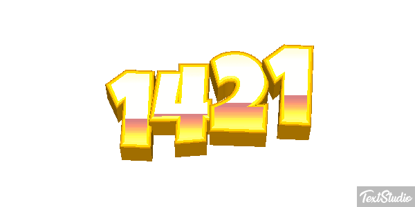 1421 Tekst effect