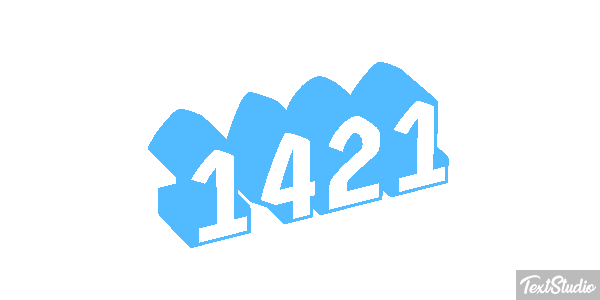 1421 Tekst effect