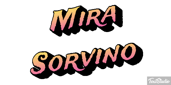 Mira Sorvino Texteffekt