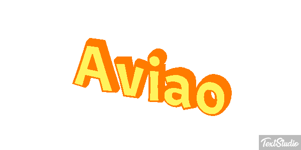 Avião Text effect