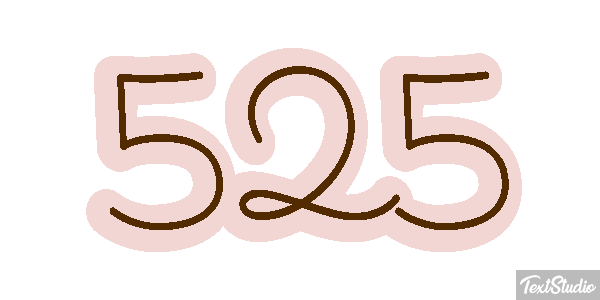 525 Text effect