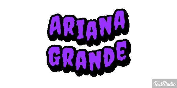 Ariana Grande Text effect