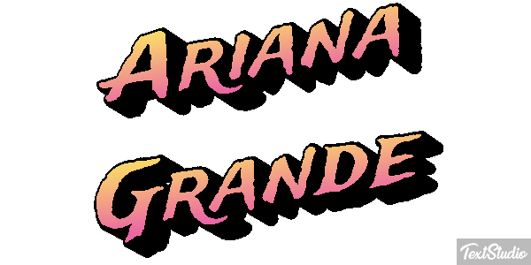 Ariana Grande Text effect