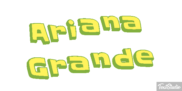 Ariana Grande Text effect