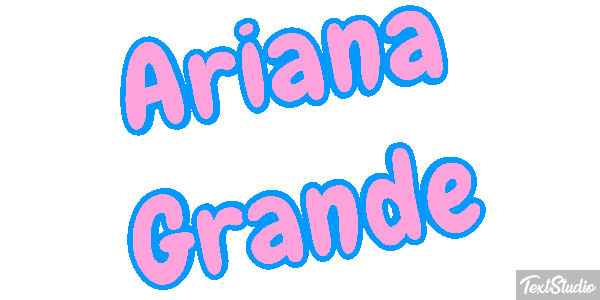 Ariana Grande Text effect
