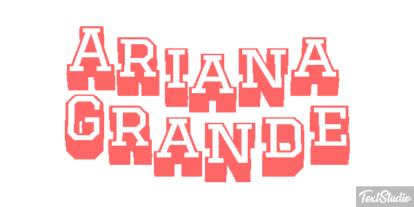 Ariana Grande Text effect