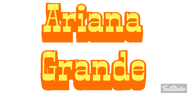 Ariana Grande Text effect
