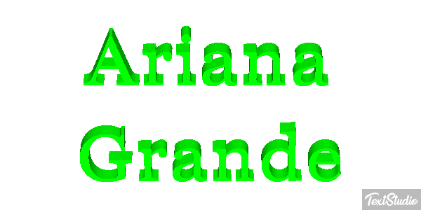 Ariana Grande Text effect