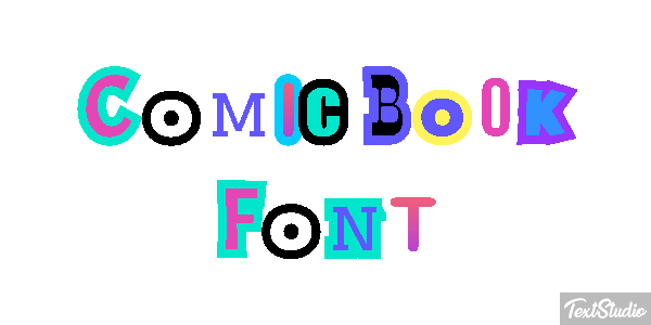Comic Book Font Effet de texte