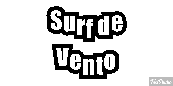 Surf de Vento Efeito do texto