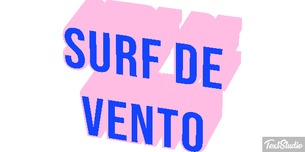 Surf de Vento Efeito do texto