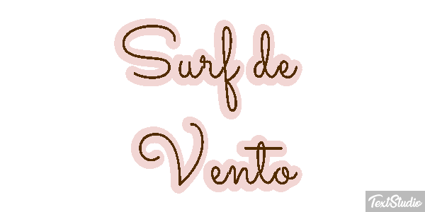 Surf de Vento Efeito do texto