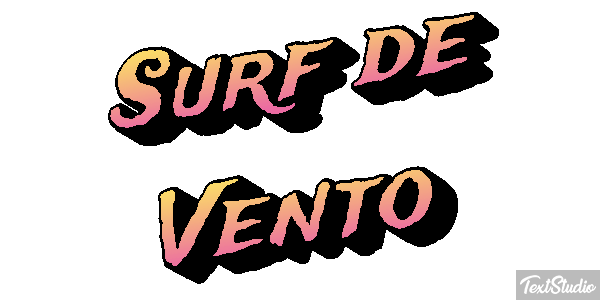 Surf de Vento Efeito do texto