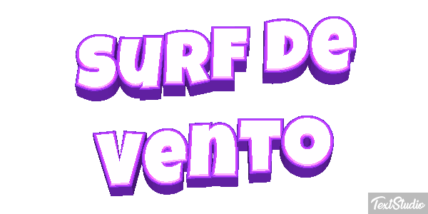 Surf de Vento Efeito do texto