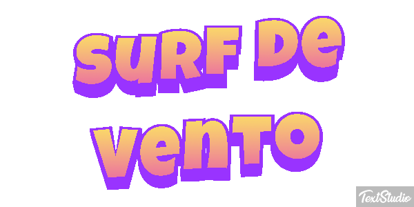 Surf de Vento Efeito do texto