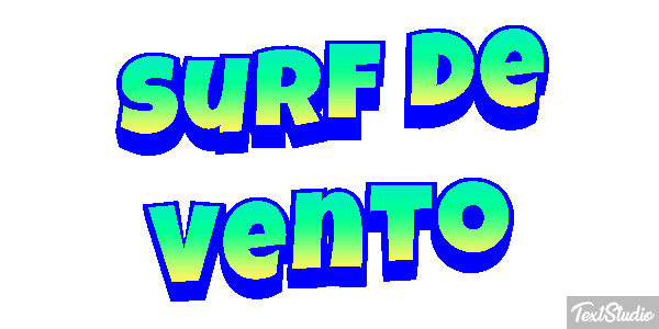 Surf de Vento Efeito do texto