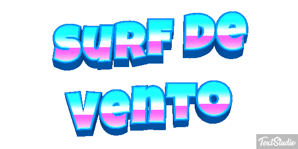 Surf de Vento Efeito do texto