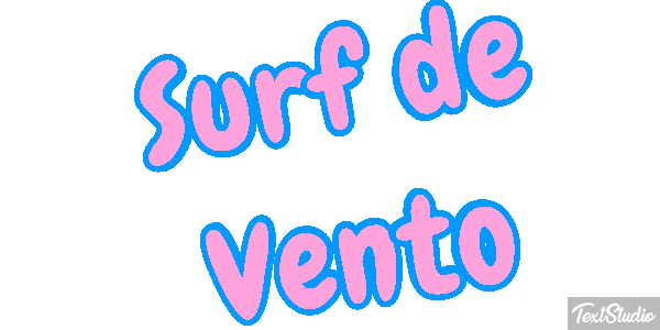 Surf de Vento Efeito do texto