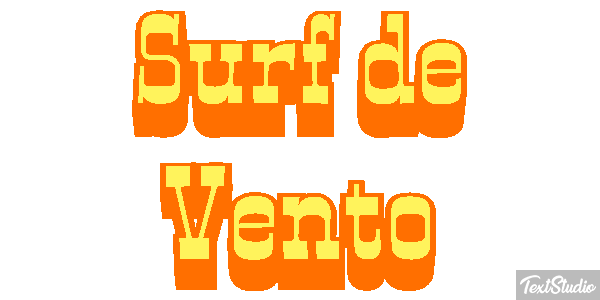 Surf de Vento Efeito do texto