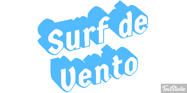 Surf de Vento Efeito do texto