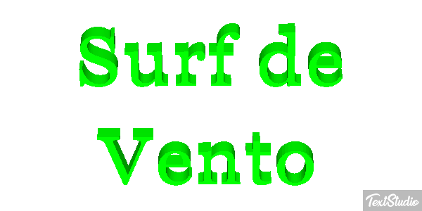 Surf de Vento Efeito do texto