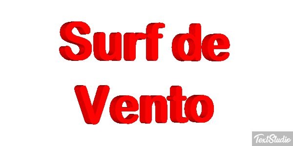 Surf de Vento Efeito do texto