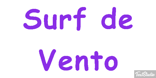 Surf de Vento Efeito do texto