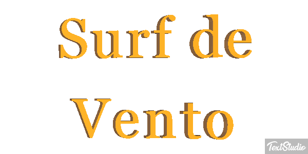 Surf de Vento Efeito do texto
