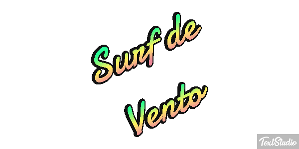 Surf de Vento Efeito do texto