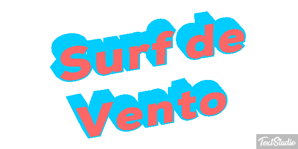 Surf de Vento Efeito do texto