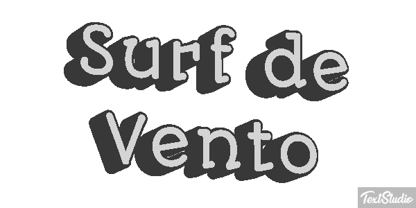 Surf de Vento Efeito do texto