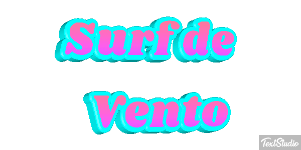 Surf de Vento Efeito do texto