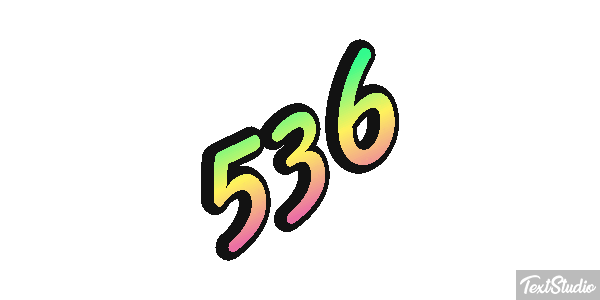 536 Metin efekti