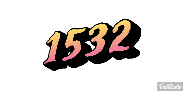1532 Text effect