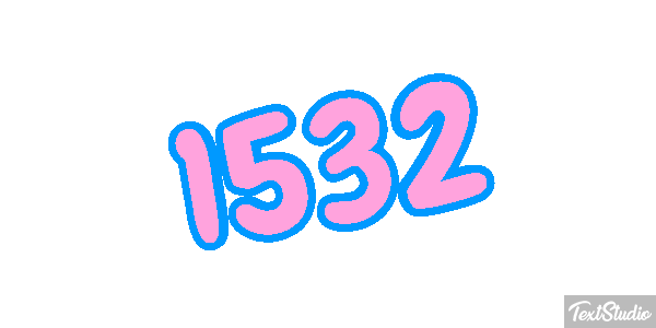 1532 Text effect