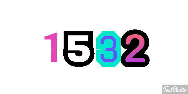 1532 Text effect