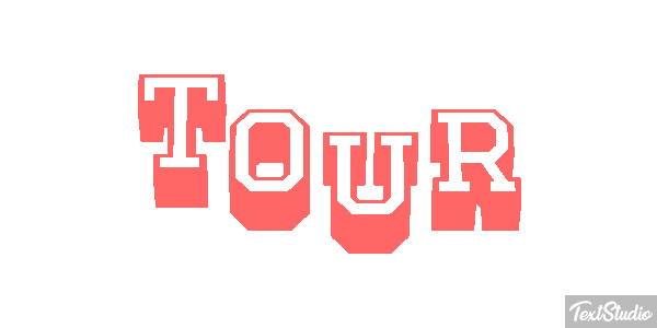 Tour Tekst effect